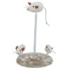 Muizen Op Spiraalveren Pluche Met Catnip 22X15X15 Cm 2 St