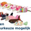Muis / Vis, Pluche / Stof Met Kattenmunt Assorti 9-12 Cm 42 St