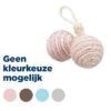 2 Ballen Aan Koord Sisal Assorti 4,5X4,5X4,5 Cm 4 St