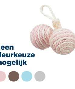 2 Ballen Aan Koord Sisal Assorti 4,5X4,5X4,5 Cm 4 St