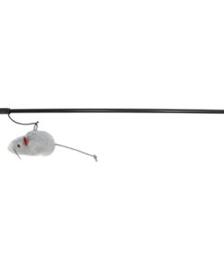 Speelhengel Muis Kunststof / Pluche Met Catnip 50 Cm 4 St