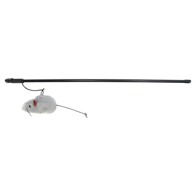 Speelhengel Muis Kunststof / Pluche Met Catnip 50 Cm 4 St