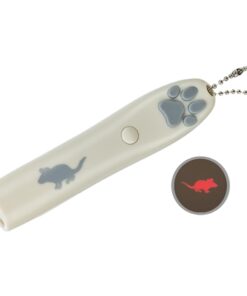Led Pointer Catch The Light Muis Grijs/Beige 11 Cm 4 St