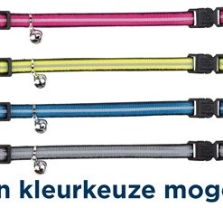 Kattenhalsband Met 2 Sluitingen Reflecterend  Assorti 4 St
