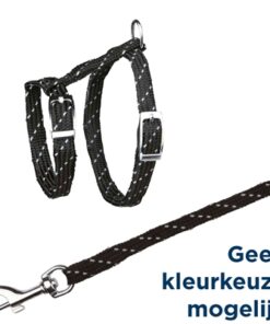 Kittentuig Met Riem Reflecterend Assorti 27-45X1 Cm 130 Cm 4 St