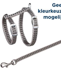 Kattentuig Met Riem Metalen Gespen Reflecterend Assorti 22-42X1 Cm 120 Cm 4 St
