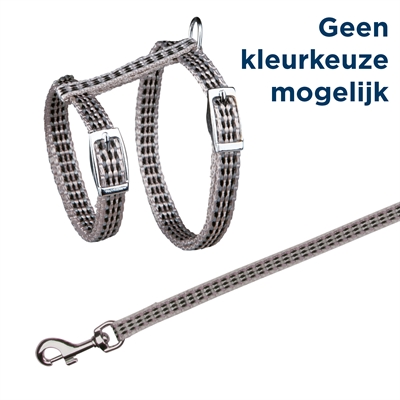 Kattentuig Met Riem Metalen Gespen Reflecterend Assorti 22-42X1 Cm 120 Cm 4 St