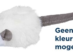 Muis Met Microchip Pluche Met Kattenmunt Assorti 6 Cm 12 St