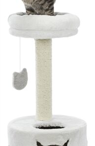 Krabpaal Nuria Wit / Grijs 35X35X71 Cm