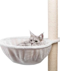 Hangmand Xxl Voor Krabpalen Extra-Strong Pluche Lichtgrijs 45X45 Cm