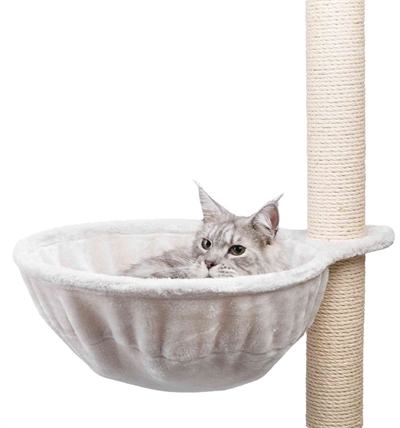 Hangmand Xxl Voor Krabpalen Extra-Strong Pluche Lichtgrijs 45X45 Cm