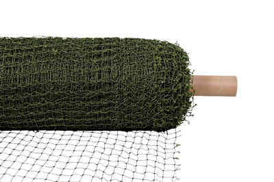 Veiligheidsnet Op Rol Met Metaaldraad Olijfgroen 75X2 Mtr