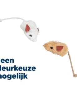 Set Muizen Met Catnip Kern Pluche 5 Cm 6 St