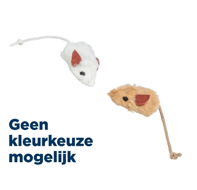 Set Muizen Met Catnip Kern Pluche 5 Cm 6 St