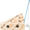 Cat's Cheese Met Speelhengel & Speelballen Pluche 36X26X8 Cm 2 St