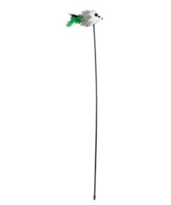 Speelstaf Muis Kunststof / Pluche Met Catnip 50 Cm
