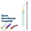 Speelhengel Vogel Kunststof / Stof / Pluche Met Catnip Assorti 50 Cm 4 St