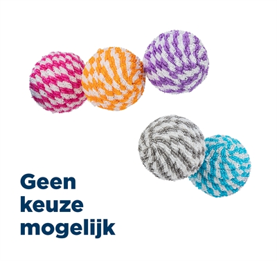 Bal Kunststof / Nylon Assorti 4,5X4,5X4,5 Cm 54 St