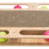 Krabkarton Met Speelgoed Hout Met Catnip 46X25X4 Cm