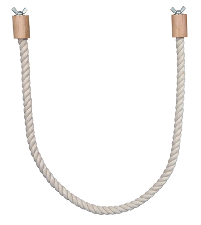 Touw-Zitstok Flexibel Met Schroefbevestiging Naturel 66X1,4 Cm 3 St