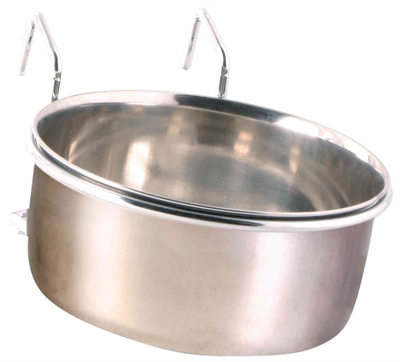 Voerbak Met Houder Om Op Te Hangen Rvs 600 Ml 12 Cm