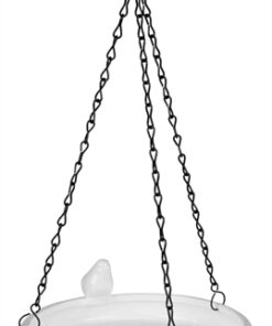 Vogeldrinkschaal Hangend Keramiek Wit 21X21 Cm 500 Ml 3 St