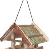 Voederhuis Hangend Schorshout Natuur 25X25X25 Cm
