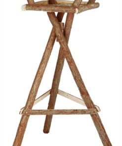 Voederhuis Met Standaard, Schorshout 48 × 27 × 46 Cm / 1,30 M 48X46X27/130 Cm