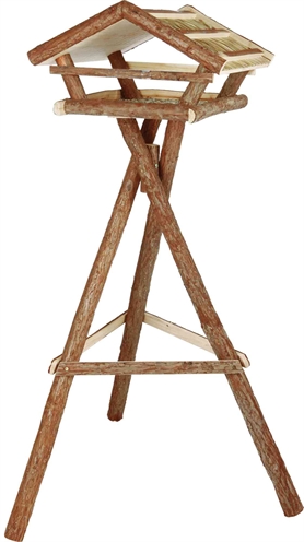 Voederhuis Met Standaard, Schorshout 48 × 27 × 46 Cm / 1,30 M 48X46X27/130 Cm