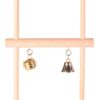 Trapezeschommel Dubbel Met Bel Hout 12X20 Cm 4 St