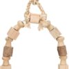 Boogschommel Met Bonte Blokjes Hout 20X29 Cm 3 St