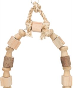 Boogschommel Met Bonte Blokjes Hout 20X29 Cm 3 St