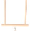 Trapezeschommel Met Bel Hout 12X13 Cm 4 St