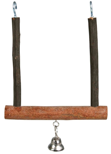 Trapezeschommel Met Bel Schorshout 12X15 Cm 4 St