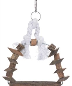 Boogschommel Met Houten Blokjes Schorshout 15X20 Cm 3 St