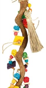 Natuurspeelgoed Schorshout / Riet / Zeegras / Hout 56 Cm