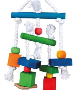 Speelgoed Aan Touw Hout Meerkleurig 24 Cm 3 St