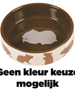 Voerbak Hamstermotief Keramiek Asssorti 80 Ml 8 Cm 4St