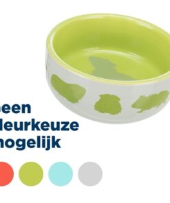 Voerbak Caviamotief Keramiek Assorti 250 Ml 11 Cm 4 St