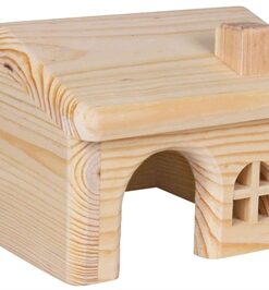 Huis Hamster Hout Spijkervrij 15X15X11 Cm 2 St