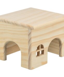 Huis Hamster Hout Spijkervrij 15X15X12 Cm 2 St