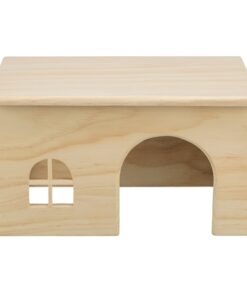 Huis Hamster Hout Spijkervrij 28X18X16 Cm