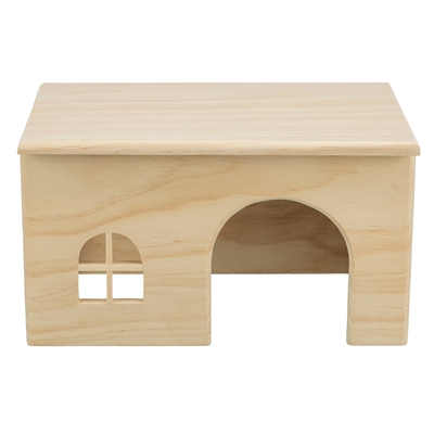 Huis Hamster Hout Spijkervrij 28X18X16 Cm