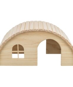 Huis Dwergkonijn Hout Spijkervrij 42X25X20 Cm