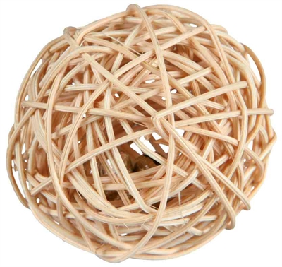Bal Met Belletje Riet 4X4X4 Cm 4 St