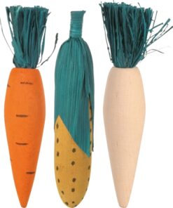 Set Knabbelhout Hout / Stro 10 Cm 4X3 St