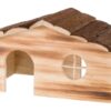 Huis Ragna 2 Uitgangen Cavia Schorshout Gevlamd 35X20X18 Cm