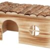 Huis Grete 2 Uitgangen Cavia Schorshout Gevlamd 35X20X18 Cm