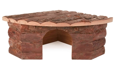 Hoekhuis Jesper Konijn Schorshout 42X30X15 Cm