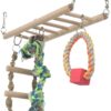 Hangbrug Met Touwladder / Touw Fret Hout / Touw 35X15 Cm 3 St
